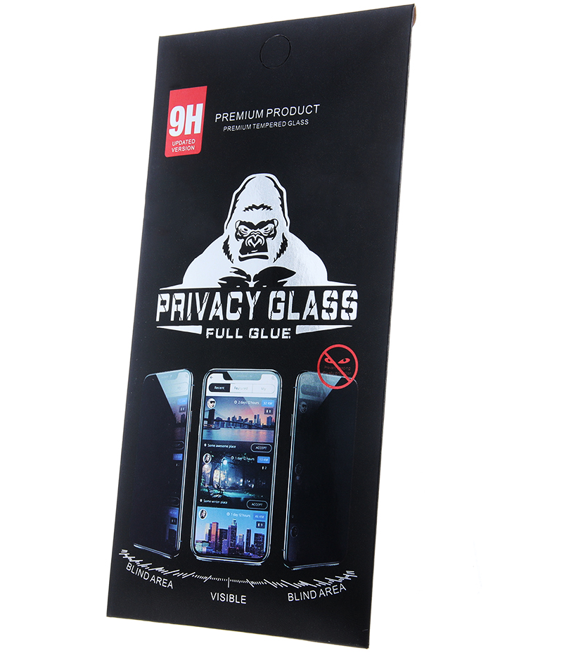 OEM Privacy Screen Protector Glass for Apple iPhone 18 Pro Max, Tempered Glass, Full Glue