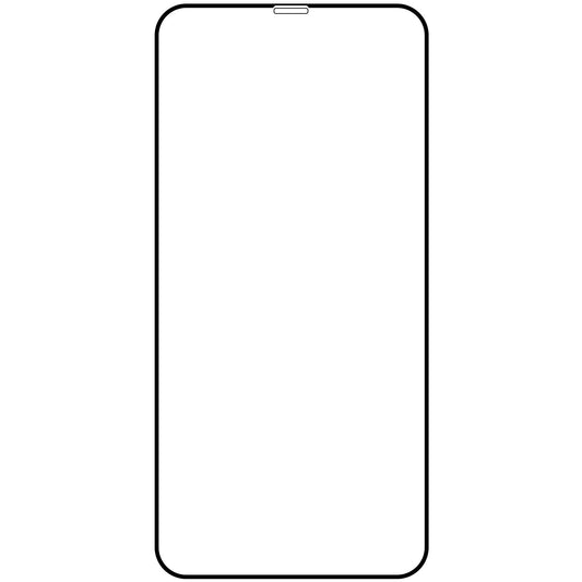 OEM Displayschutzfolie für Apple iPhone 11 Pro / XS / X, gehärtetes Glas, Vollkleber, 21D, Schwarz