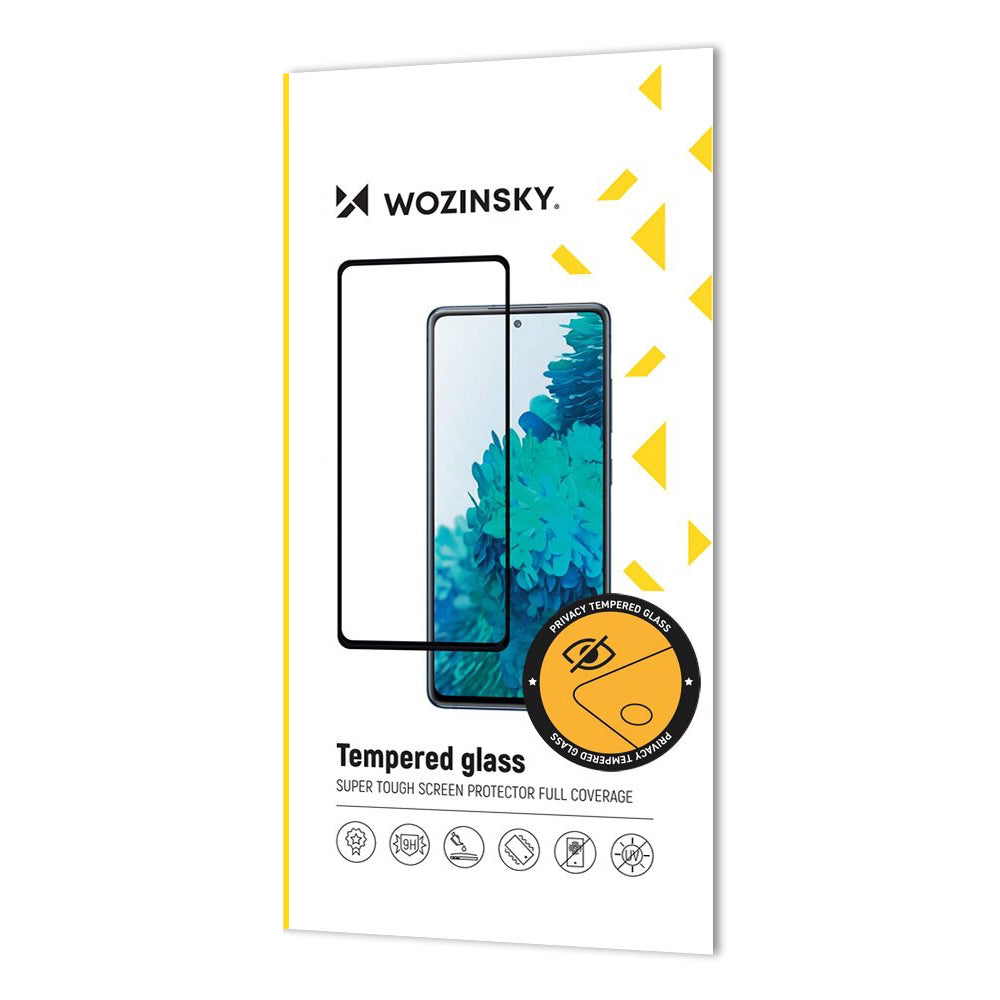 Privacy-Schutzfolie WZK AntiSpy für Apple iPhone 16 Pro Max, gehärtetes Glas, Vollkleber