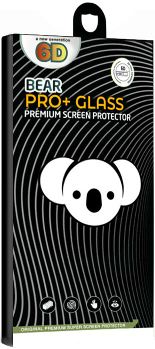 Bear PRO+ Displayschutzfolie für Motorola Moto G15 / G15 Power, gehärtetes Glas, Full Glue, Schwarz