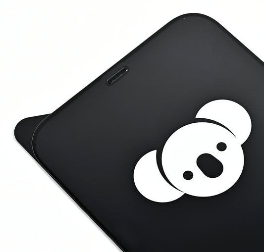 Bear HD Displayschutzfolie für Apple iPhone 14 Pro Max, gehärtetes Glas, Full Glue, Schwarz