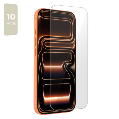 Schutzfolie Tech-Protect für Apple iPhone 17 Pro / 17 / 16 Pro, Gehärtetes Glas, Vollverklebung, Set 10 Stück