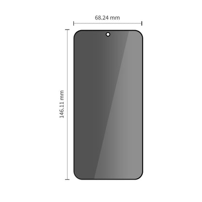 Schutzfolie Privacy Tech-Protect Spy+ für Samsung Galaxy S26 S942, gehärtetes Glas, Full Glue, Set mit 2 Stück
