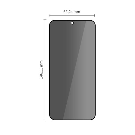 Schutzfolie Privacy Tech-Protect Spy+ für Samsung Galaxy S26 S942, gehärtetes Glas, Full Glue, Set mit 2 Stück