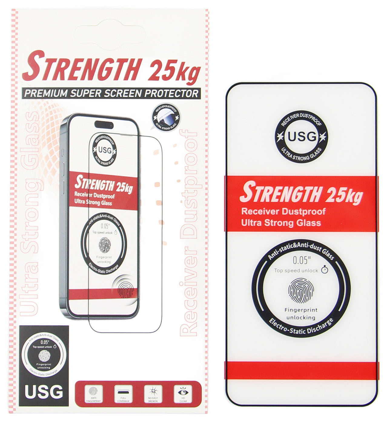 OEM Ultra Strong 25KG Displayschutzfolie für Samsung Galaxy S26 Ultra S948, Gehärtetes Glas, Vollklebung, 2.5D, Schwarz