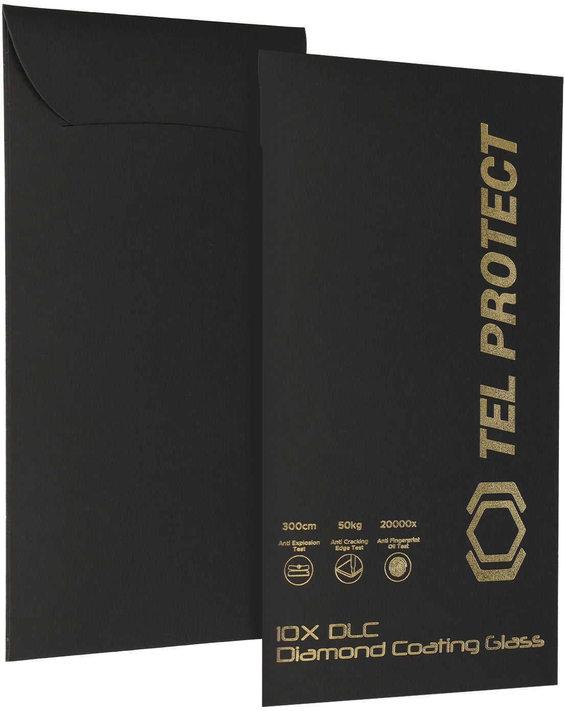 Tel Protect 10X HD DLC Diamond Coating Displayschutzfolie für Apple iPhone 18 Pro / 17 Pro, gehärtetes Glas, vollflächig klebend, schwarz