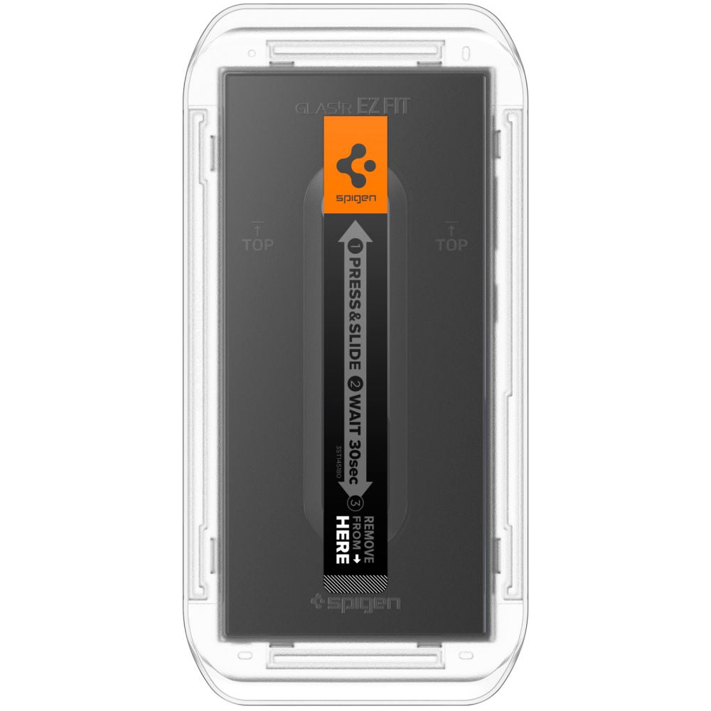 Spigen EZ FIT Displayschutzfolie für Samsung Galaxy S24 Ultra S928, sicheres Glas, Vollkleber, 2er-Set