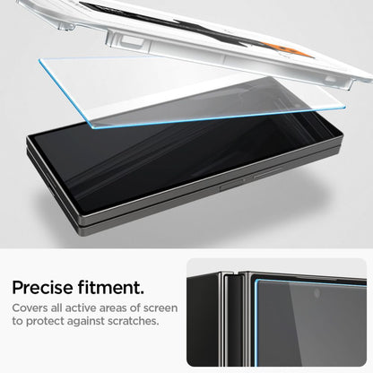 Spigen EZ FIT Screen Protector for Samsung Galaxy Z Fold6 F956, Tempered Glass, Full Glue, Set of 2 pieces, 2.5D, Outer Screen AGL07969