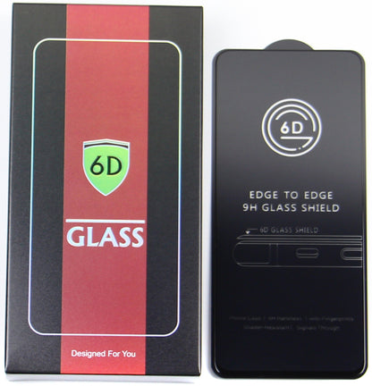 OEM Displayschutzfolie für Apple iPhone 17e / 16e / 14 / 13 Pro, gehärtetes Glas, Vollkleber, 10 Stück Set, 6D, Schwarz