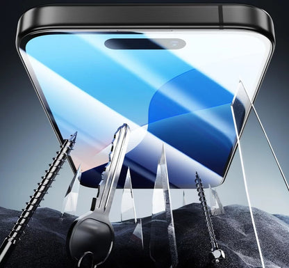 Schutzfolie ESR Armorite für Apple iPhone 16, Gehärtetes Glas, Vollkleber, Schwarz