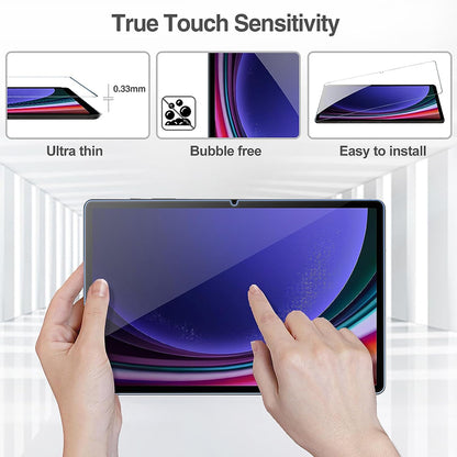 Lito Classic Displayschutzfolie für Samsung Galaxy Tab S9 FE / Tab S9, gehärtetes Glas, Full Glue, 2.5D