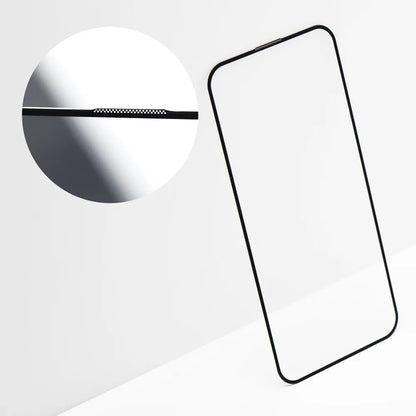 Schutzfolie OEM OG Premium für Apple iPhone 17 Pro, gehärtetes Glas, vollflächiger Kleber, Schwarz