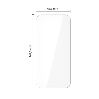 Schutzfolie Tech-Protect für Apple iPhone 17 Pro / 17 / 16 Pro, Gehärtetes Glas, Vollverklebung, Set 10 Stück