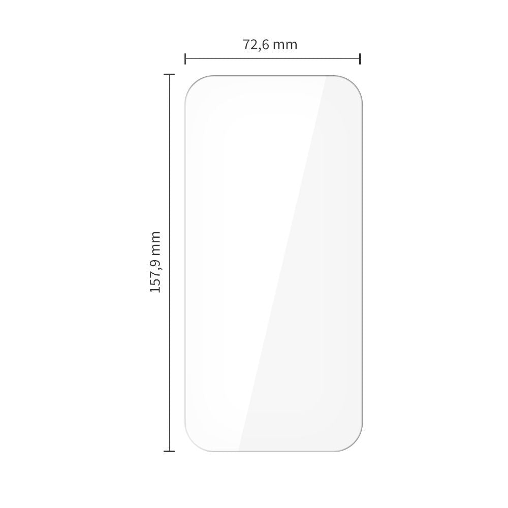 Schutzfolie Tech-Protect für Apple iPhone 17 Pro Max / 16 Pro Max, gehärtetes Glas, Full Glue, Set 10 Stück