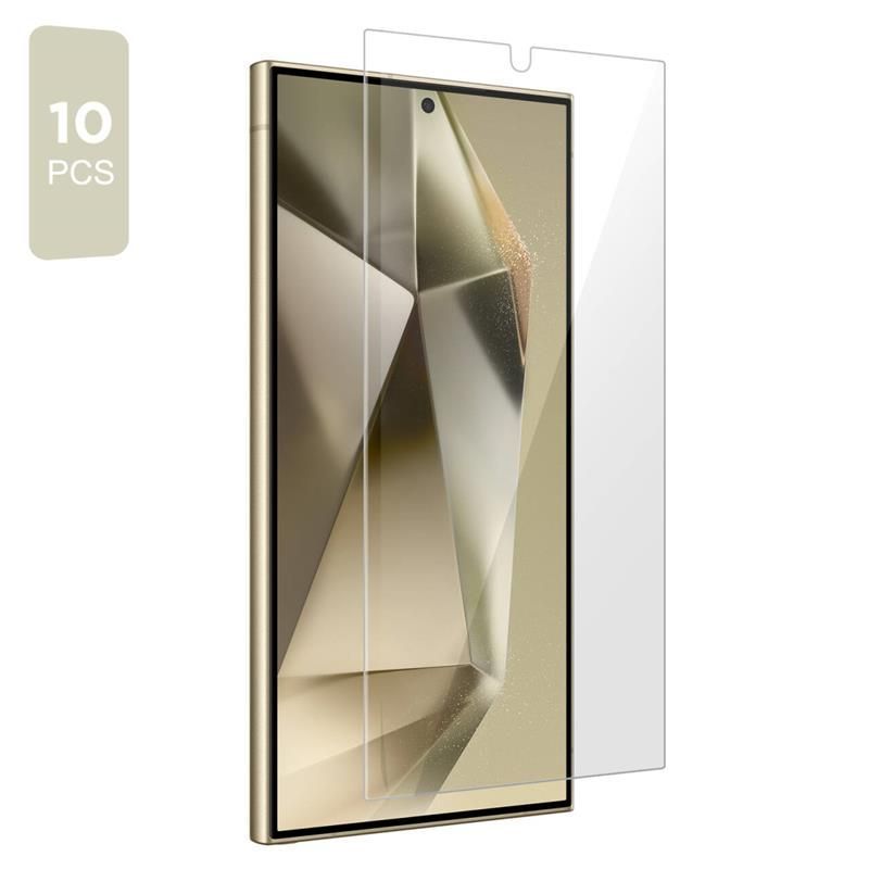 Schutzfolie Tech-Protect für Samsung Galaxy S25 S931 / S24 S921, Gehärtetes Glas, Vollverklebung, Set 10 Stück