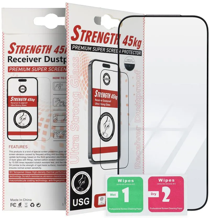 OEM Ultra Strong 45KG Displayschutzfolie für Apple iPhone 11 Pro, gehärtetes Glas, Vollkleber, 2.5D, Schwarz
