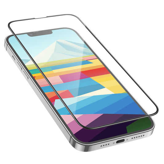 Schutzfolie HOCO G16 für Apple iPhone 15 Plus, Gehärtetes Glas, Vollverklebung, 5D, Schwarz