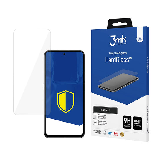 3MK HardGlass Displayschutzfolie für Honor 400 Smart 4G / 400 Smart 5G, Sicherheitsglas, Vollkleber