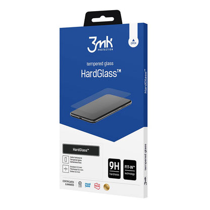 3MK HardGlass Displayschutzfolie für Honor 400 Smart 4G / 400 Smart 5G, Sicherheitsglas, Vollkleber