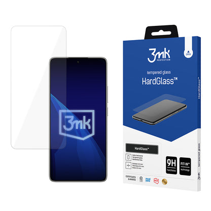 3MK HardGlass Displayschutzfolie für Xiaomi 14T Pro / 14T, gehärtetes Glas, Vollkleber