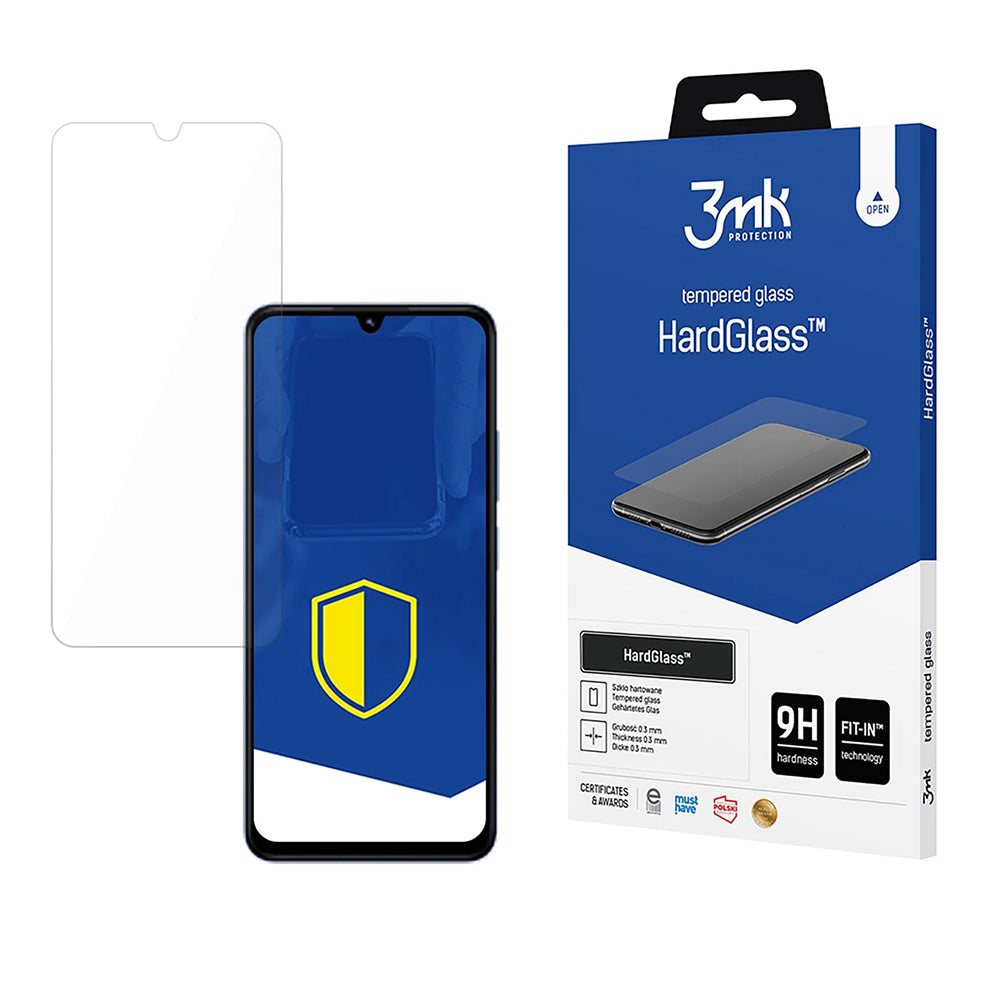 3MK HardGlass Displayschutzfolie für Xiaomi Redmi A5 4G (Regional) / 14C / Poco C75, Sicherheitsglas, Vollkleber