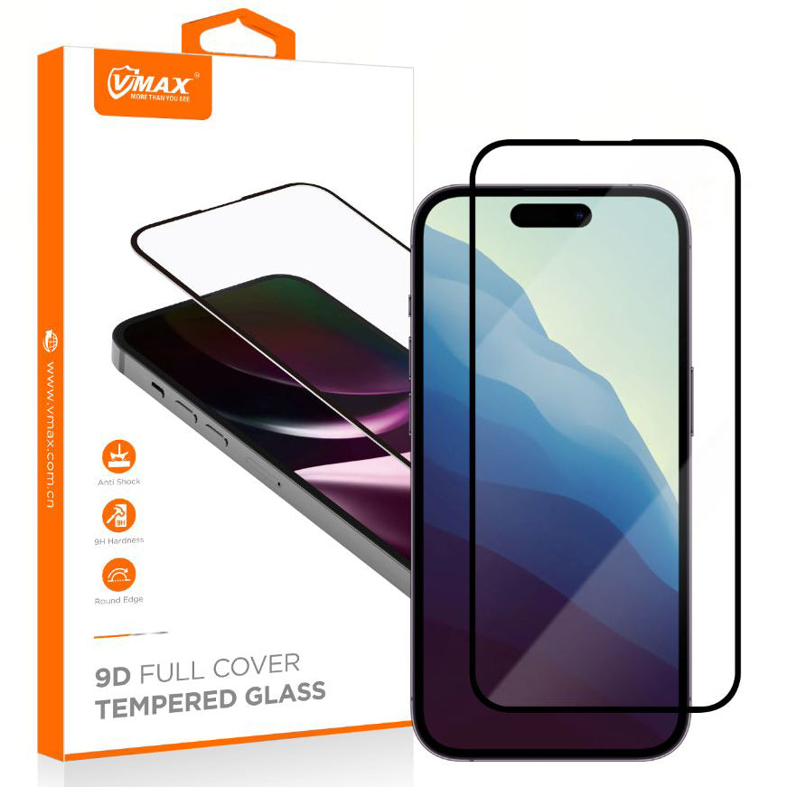 Displayschutzfolie Vmax für Samsung Galaxy S24+ S926, Displayschutzfolie, Vollverklebung, 9D, Schwarz
