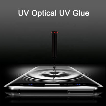 Lito Displayschutzfolie für Samsung Galaxy Note 10+ 5G N976 / Note 10+ N975, gehärtetes Glas, UV-Kleber, 3D