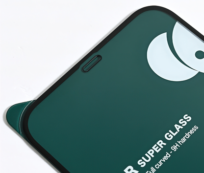 Bear Super Hard Displayschutzfolie für Apple iPhone 17e / 16e / 14 / 13 Pro / 13, gehärtetes Glas, Vollkleber, 3D, Schwarz