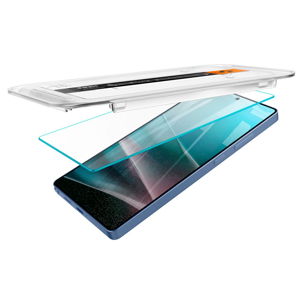Schutzfolie Spigen GlastR EZ FIT HD für Samsung Galaxy S25 Ultra S938, Gehärtetes Glas, Vollverklebung, Set 2 Stück AGL09082