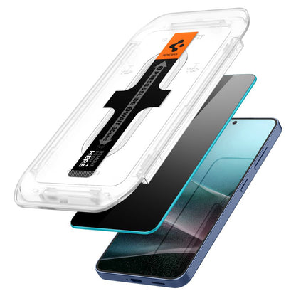 Schutzfolie Privacy Spigen GlastR EZ FIT HD für Samsung Galaxy S25+ S936 / S24+ S926, Gehärtetes Glas, Vollverklebung, Set 2 Stück