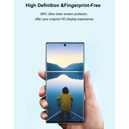 Lito Displayschutzfolie für Samsung Galaxy Note 10+ 5G N976 / Note 10+ N975, gehärtetes Glas, UV-Kleber, 3D