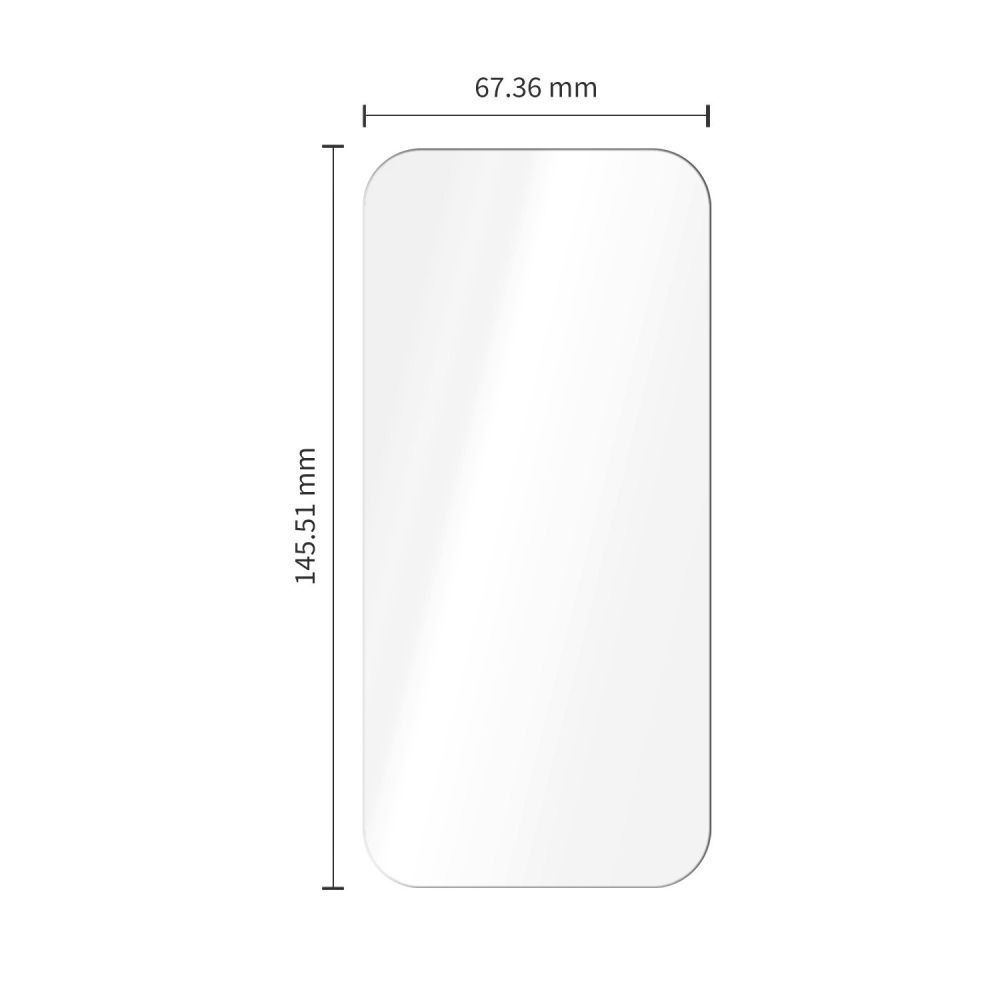 Tech-Protect OneTouch Displayschutzfolie für Apple iPhone 18 Pro Max / 17 Pro Max, gehärtetes Glas, Full Glue, 2er Set, transparent
