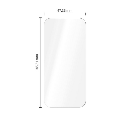 Tech-Protect OneTouch Displayschutzfolie für Apple iPhone 18 Pro Max / 17 Pro Max, gehärtetes Glas, Full Glue, 2er Set, transparent