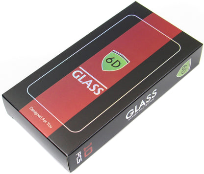 OEM Displayschutzfolie für Apple iPhone 17e / 16e / 14 / 13 Pro, gehärtetes Glas, Vollkleber, 10 Stück Set, 6D, Schwarz