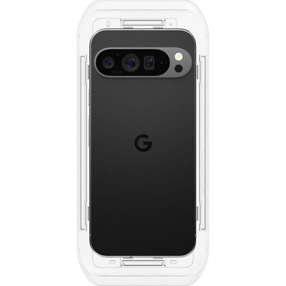 Schutzfolie Spigen GlastR EZ FIT für Google Pixel 9 Pro XL, gehärtetes Glas, Full Glue, Set mit 2 Stück AGL08445