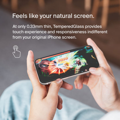 Belkin ScreenForce TemperedGlass Displayschutzfolie für Apple iPhone 15 Pro, gehärtetes Glas, Full Glue OVA137zz