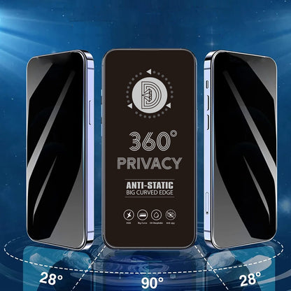 OEM 360 Privacy Screen Protector for Samsung Galaxy A37 5G, Tempered Glass, Full Glue