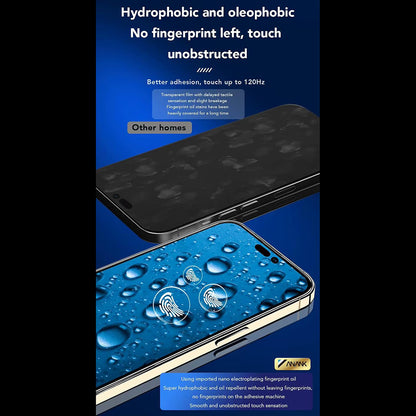 Anank 5X Verstärkte CG Displayschutzfolie für Apple iPhone 16, gehärtetes Glas, Vollkleber, 2.5D, Schwarz