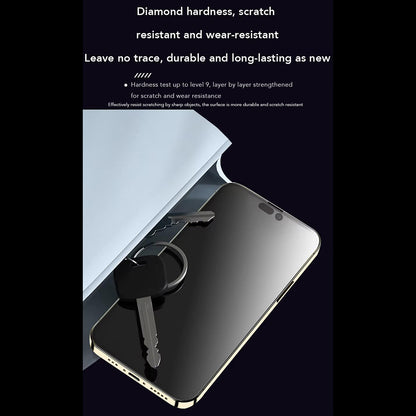 Anank Anti-Fingerprint Displayschutzfolie für Apple iPhone 14 Pro, gehärtetes Glas, Vollkleber, 2,5D, Schwarz