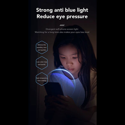 Anti-Blue-Light-Schutzfolie Anank für Apple iPhone 17e / 16e / 14 / 13 Pro, gehärtetes Glas, Full Glue, 2.5D, Schwarz