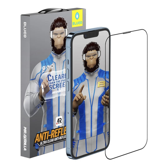 Schutzfolie Blueo Anti-Reflective HD für Apple iPhone 17 Air, gehärtetes Glas, Full Glue, Schwarz