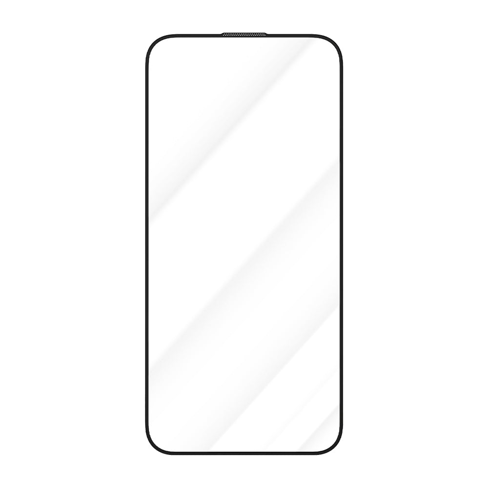 Blueo Crystal Anti-Kratz Schutzfolie für Apple iPhone 16 Plus / 15 Plus, gehärtetes Glas, Vollkleber, Schwarz