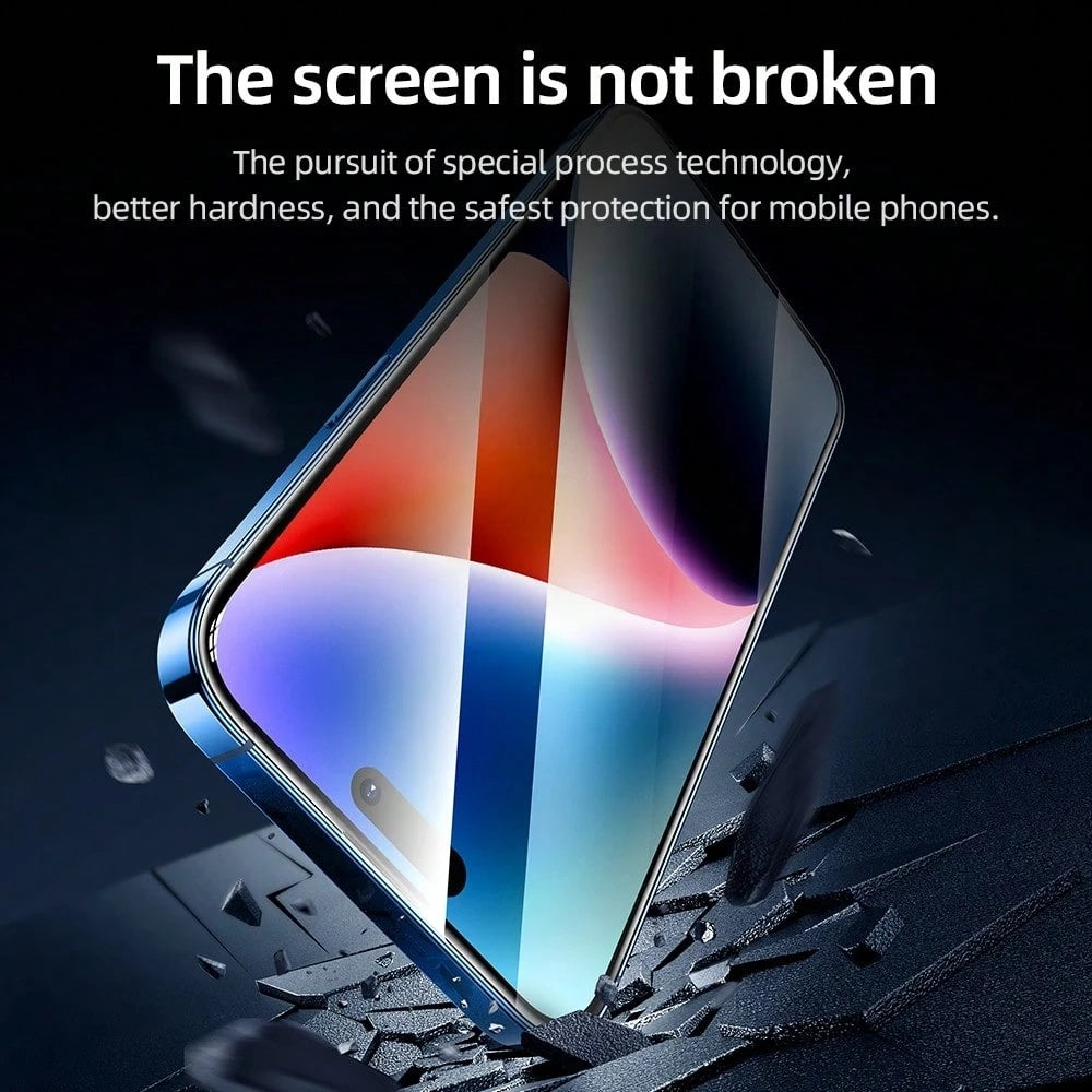 Blueo Curved Edge AR Applicator Displayschutzfolie für Apple iPhone 18 Pro Max / 17 Pro Max, gehärtetes Glas, vollflächig klebend, 3D, Schwarz