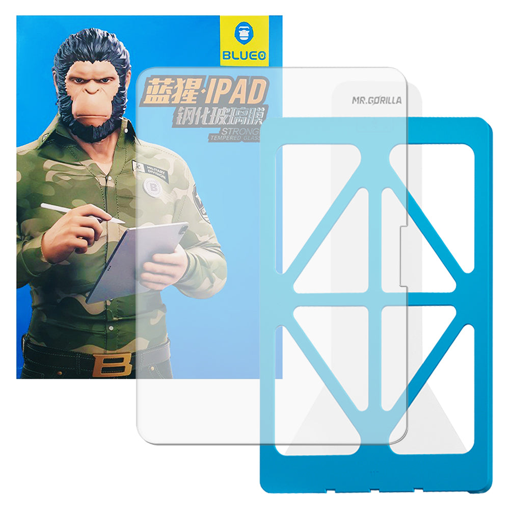 Blueo HD Applicator Pro Screen Protector for Apple iPad (2025) / (2022), Tempered Glass, Full Glue