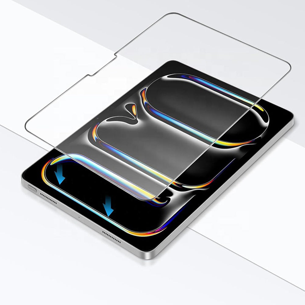 Blueo HD Displayschutzfolie für Apple iPad (2025) / (2022), gehärtetes Glas, Full Glue