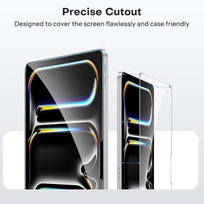 Blueo HD Displayschutzfolie für Apple iPad (2025) / (2022), gehärtetes Glas, Full Glue