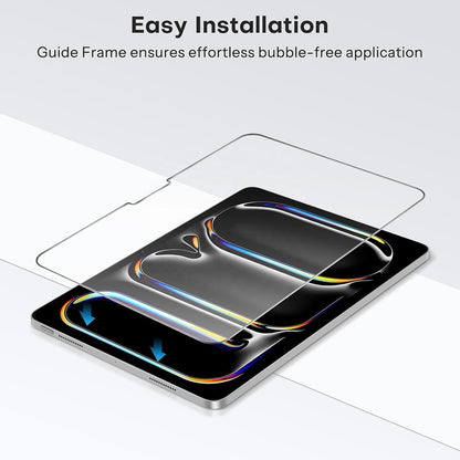 Blueo HD Screen Protector Film for Apple iPad Pro 11 (2024), Tempered Glass, Full Glue