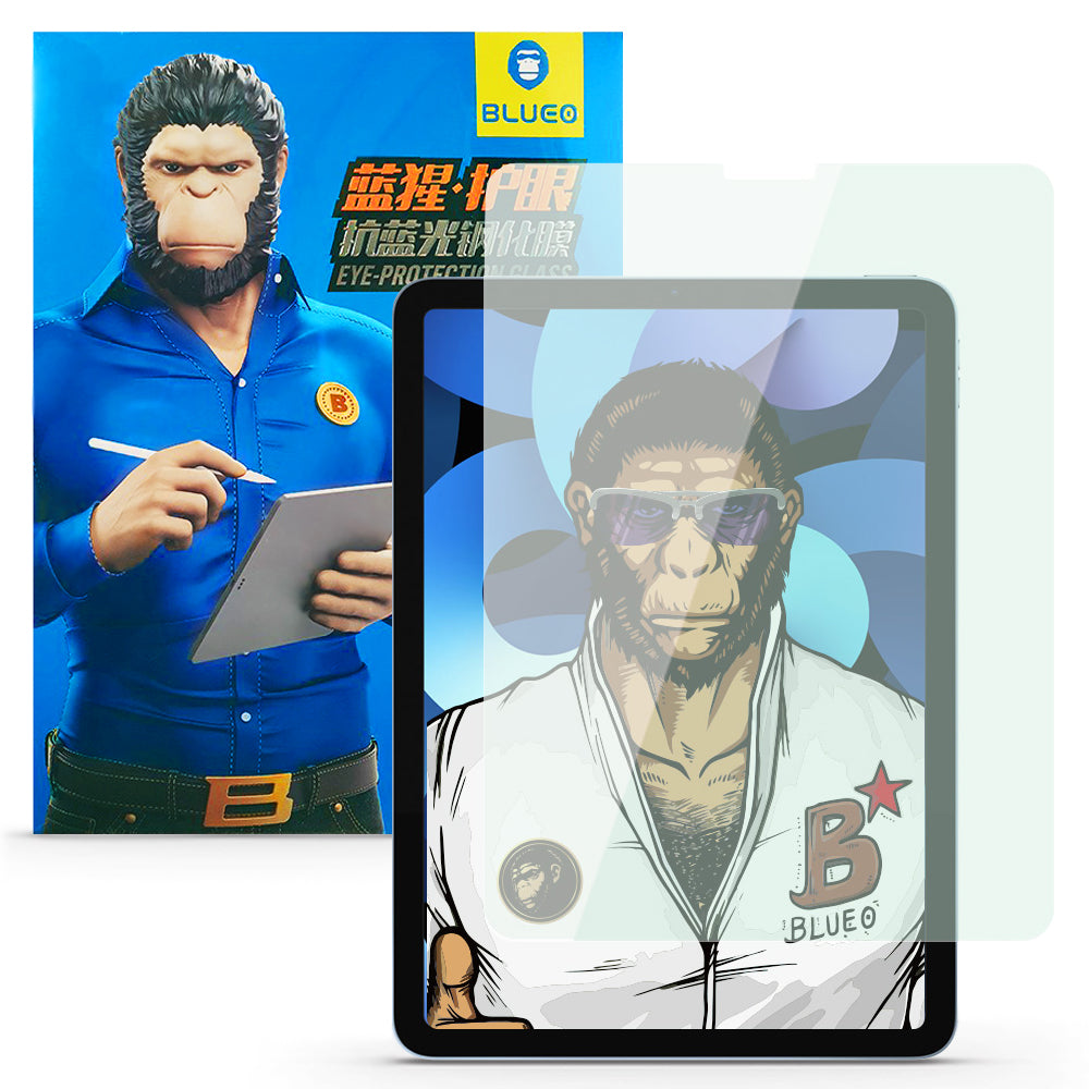 Schutzfolie Blueo für Apple iPad Pro 12.9 (2022) / Pro 12.9 (2021) / Pro 12.9 (2020), Gehärtetes Glas, Vollverklebung