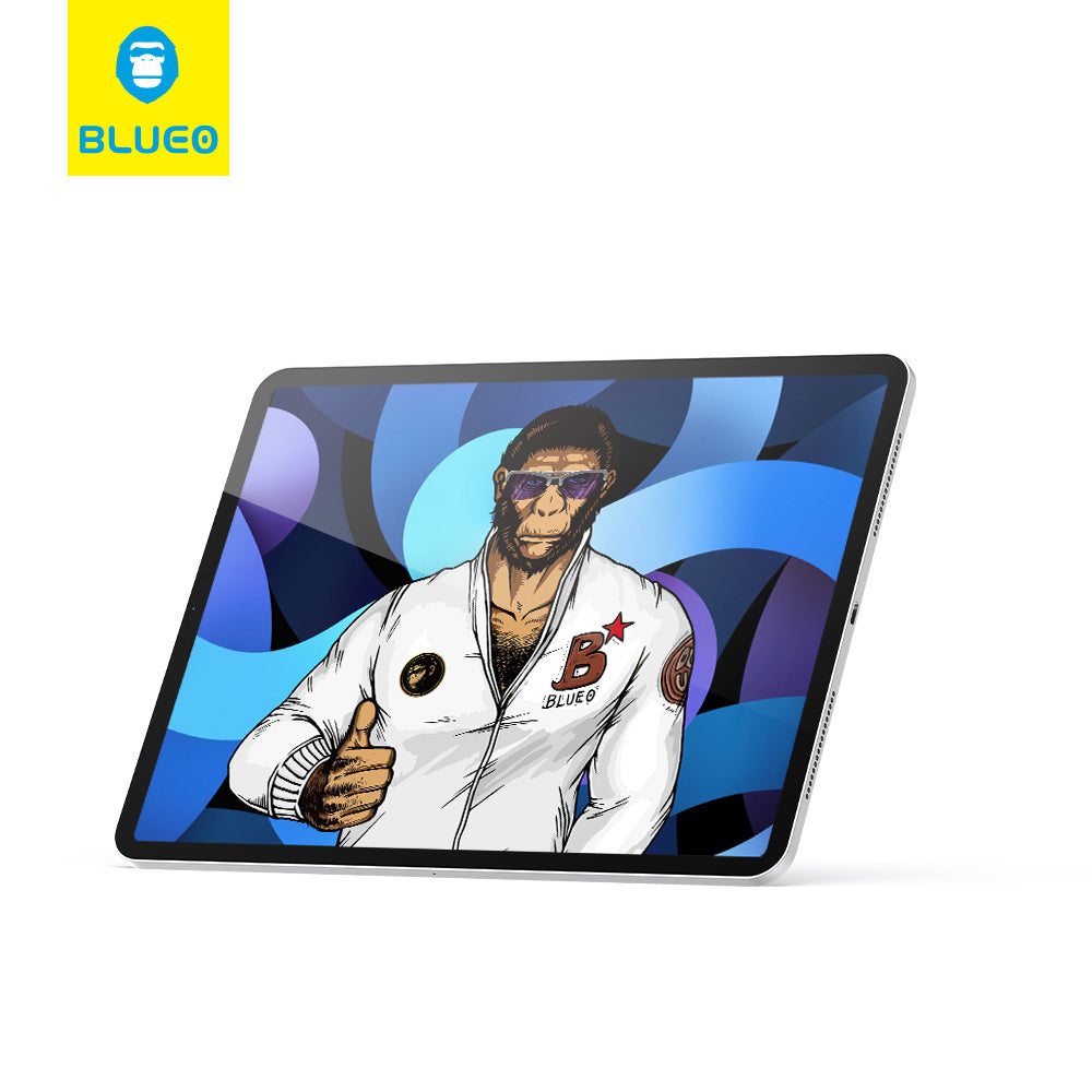 Blueo Displayschutzfolie für Apple iPad Pro 13 (2024), gehärtetes Glas, Full Glue