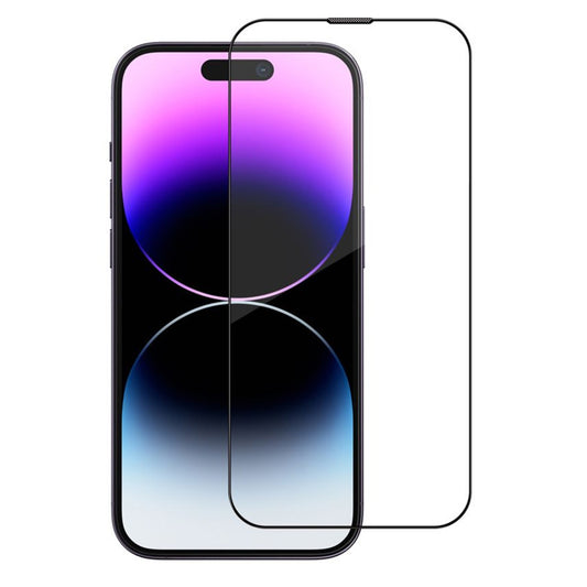 Blueo Sapphire Applicator Pro Screen Protector for Apple iPhone 15 Pro, Tempered Glass, Full Glue, Black